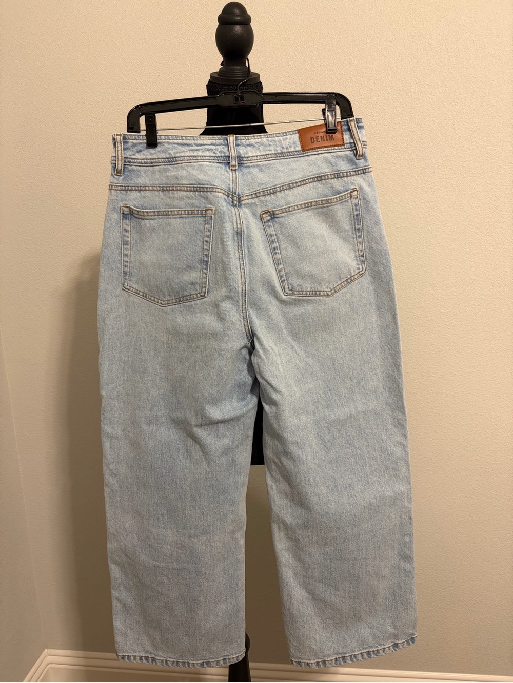 Sézane Le Crop Washed High Rise Wide Leg Jeans Size 10 / FR 42 - Picture 6 of 8